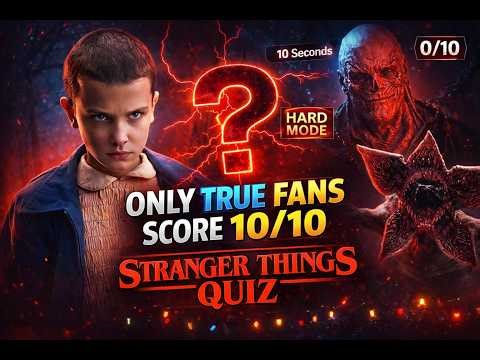 Stranger Things Quiz | Only True Fans Can Score 10/10! #quiz #puzzle #shorts