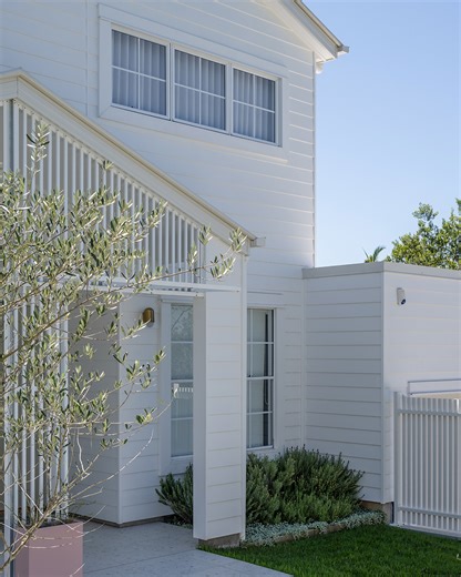 Weathertex | Fresh, light and effortlessly timeless. This beautiful home showcases Weathertex cladding in a crisp white finish, enhancing the classic... | Instagram