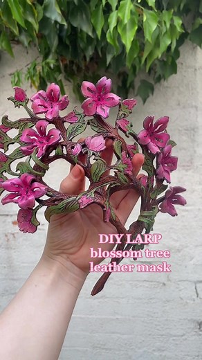 DIY: Blossom Tree Leather Mask Tutorial