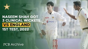 358K views · 11K reactions | Naseem Shah Got 3️⃣ Clinical Wickets | 1st Test Pakistan vs England 2022 Series #PCBArchives | Pakistan Cricket Team | Facebook