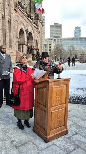 Our very own patriotic Kenyans singing both Canadian and Kenya National anthems during the Flag Raising Ceremony at Legislative Assembly at Queen's Park!! An epic and emotional moment indeed ♥️♥️❤️❤️ #kenya #kenyaflag | Monicah Ngarachu