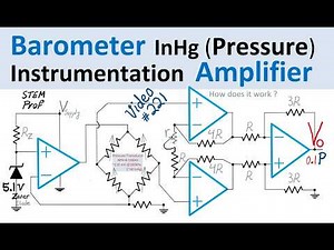 Pressure Sensor Instrumentation Amplifier (inHg to Voltage Barometer Circuit Design)
