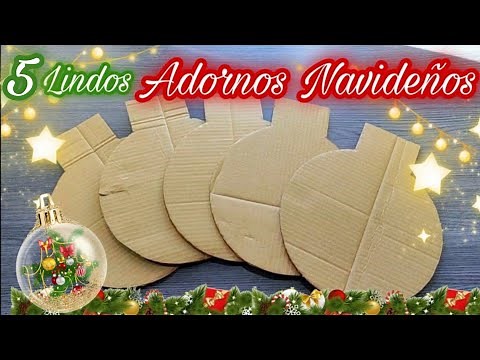 Christmas Crafts 🎄 Ideas for Decorating the Door or Tree - DIY Christmas - Ideas with Cardboard