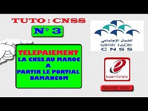 TELEPAIEMENT LA CNSS AU MAROC A PARTIR LE PORTIAL DAMANCOM
