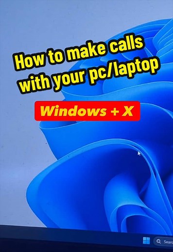 How to make calls with with you pc/laptop #WindowsTips #PCTips #ComputerTips #Windows11 #TechTips