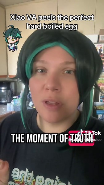 #chefxiao returns to make the perfect #hardboiled (or in my case medium boiled as I like a softer yolk) eggs! 🍳 . . . . #evilconquering #xiao #xiaova #anemo #anime #genshin #genshinva #genshintok #genshinimpact #eggs #yummy #nandos #spicymayo #cooking #foodtok #voiceactor #voiceacting #hoyoverse