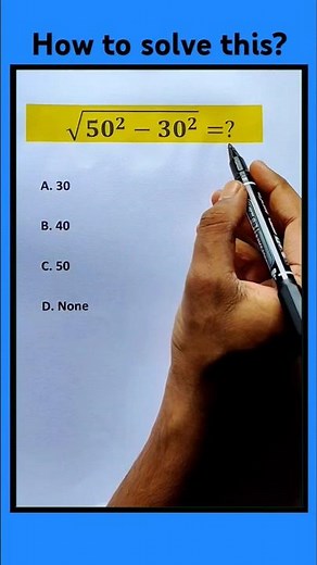 Square Root of Exponents Explained in 15 Seconds! ⚡📐 #maths #shorts