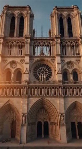 Giant Ants Rebuilding Notre Dame Cathedral Paris 🐜🏗️ 🔥 #ants #reels #viral #ytshorts #shorts