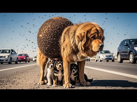 Dog Rescue : We Saved a Dog with a Bee Nest on Its Back | Animal Rescue