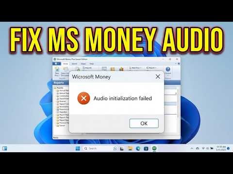 Fix MS Money Sunset Sound and Audio Not Working in Windows 11