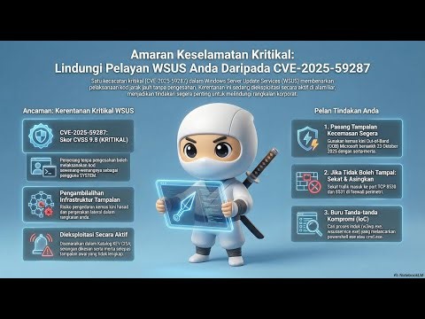 KRITIKAL 9.8! Eksploitasi WSUS Menukar Pelayan Menjadi Hab Perisian Hasad #keselamatansiber