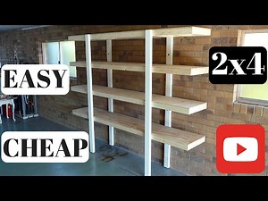 Build Garage Shelves Using Cheap Lumber