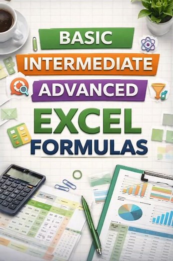 Excel Formulas Explained | Basic to Advanced Excel Formulas 🔥 #Excel #MSExcel #ExcelTips