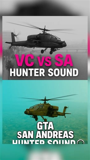 Same Hunter Helicopter 😱 But Different Sound | GTA VC vs SA part 3