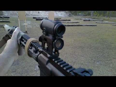 Working on low & high positions with the carbine