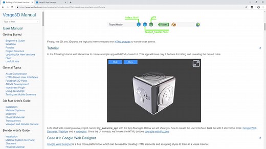 使用Google Web Designer与Verge3D构建WebGL应用