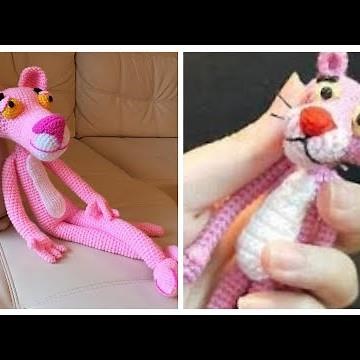 Amazing and Eye Catching Cute Crochet Pattern Pink Panther Toy Ideas For Kids