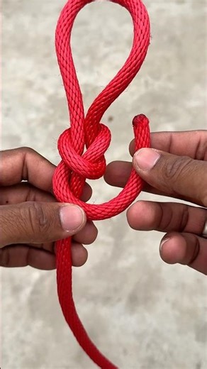 Absolutely The Best And Easiest Knot #knot #lifeskills #knotting