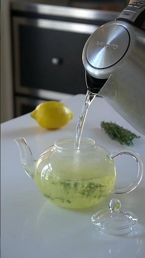 COLD REMEDY - Ginger Tea with Lemon & Honey!