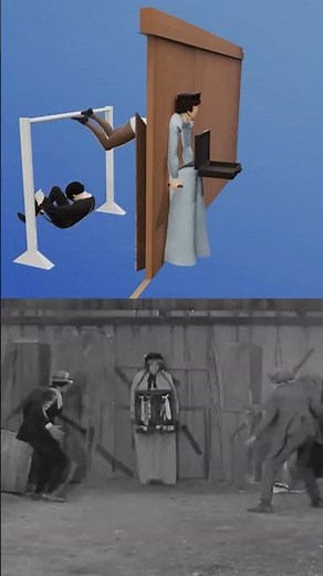Buster Keaton Vanishing Gag #funny #meme #viral