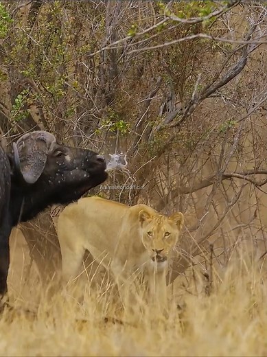 Lion vs Buffalo: Nature's Fierce Encounter