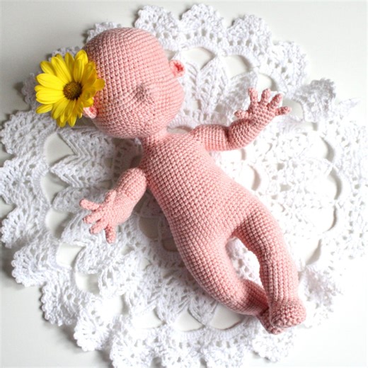 Doll Body Crochet Pattern Basic Baby Doll Body Amigurumi Crochet Tutorial - Etsy