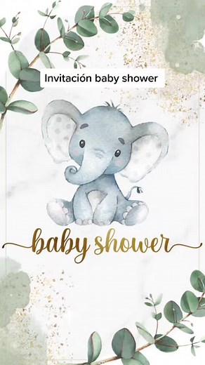 Invitación digital para baby shower elefante. 😍 #mexico #invitacion #babyshower #babyshowerideas #babyshowerinvitations #invitacionescreativas #invitaciones #incitaciondigital