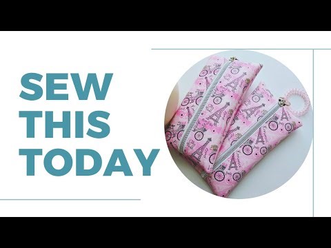 How to Sew a Vinyl Zipper Pouch | Beginner Friendly Tutorial
