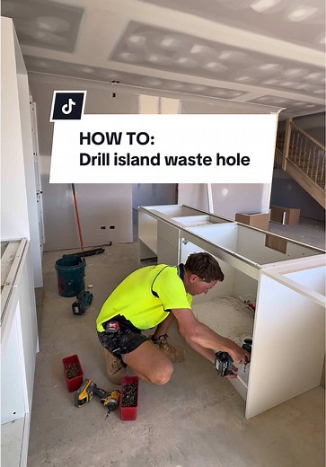 How to Drill an Island Waste Hole for Your Kitchen