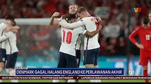 EURO 2020 | Denmark Gagal Halang England Ke Perlawanan Akhir England meneruskan langkahan menakjubkan mereka dengan mengenepikan Denmark di peringkat separuh akhir. Pertembungan di Wembley itu, berkesudahan 2-1 di masa tambahan, sekaligus menamatkan penantian selama 61 tahun ’The Three Lions’ untuk mara ke perlawanan akhir sulung Kejuaraan Eropah. ‘SUBSCRIBE’ saluran YouTube Buletin TV3 https://bit.ly/3oF4onJ untuk lebih banyak klip berita terkini. | Buletin TV3