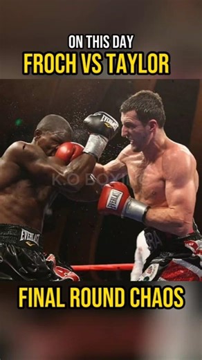 On This Day April 25, 2009. Froch vs Taylor — Final Round Chaos