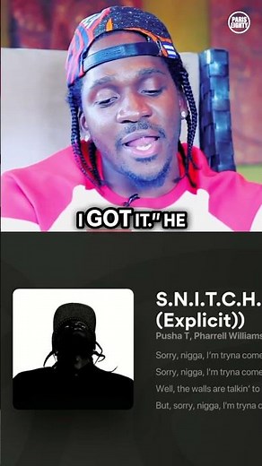 The Real Origin of Pusha T's 'SNITCH' #shorts