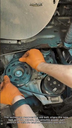 Serpentine Belt Replacement in Minutes! #Mechanic #CarRepair #AutoMaintenance