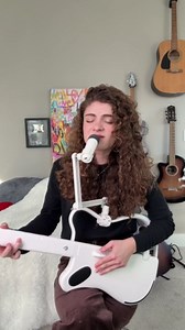 LAVA GENIE Stringless Smart Guitar, No Strings Attached, Hundreds of Instrument Presets, Onboard Speaker, Foldable, Detachable, White, 30.5 inch.