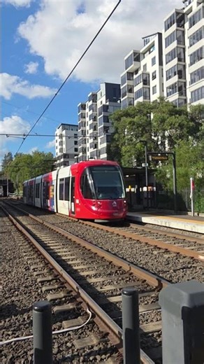 #transdev Sydney Light rail #caf Urbos arriving at Lewisham West #shorts