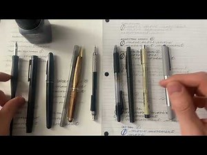 What is the best pen for writing with your arm? Fountain vs Ballpoint vs dip and more!