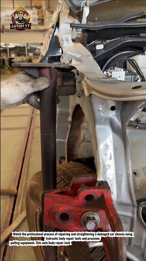 Professional Car Frame Straightening & Chassis Repair Process | Auto Body Workshop