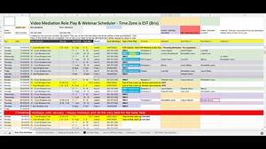 Walk through the role play scheduler