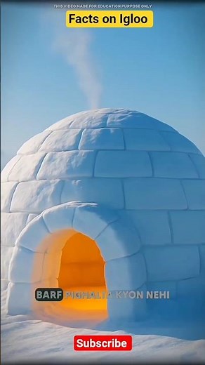 Facts on Igloo ‎#science‎‎#sciencefacts‎‎#astronomy‎‎#space‎‎#facts‎‎#fact‎‎#reelitfeelit‎‎#viral‎