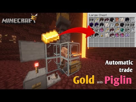Minecraft Survival | Automatic Piglin Bartering Farm Tutorial