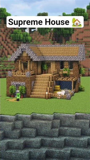 Supreme Starter House in MINECRAFT! 🏡✨ #shorts #minecraft #gaming