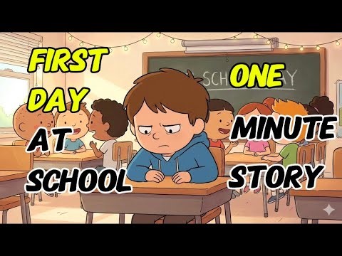 First Day School Feelings | One Minute Story | Moral & Bedtime Stories