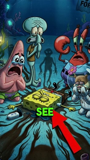 SpongeBob’s Death… The Scene They Tried to Hide ... #shorts