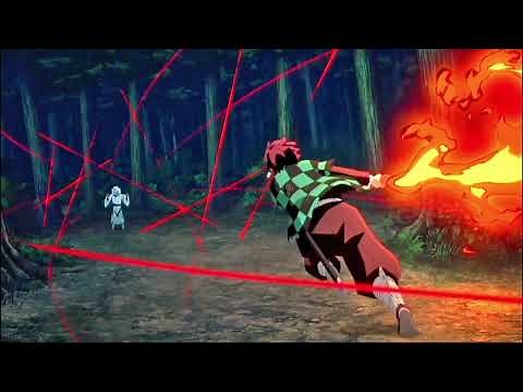 Tanjiro Uses Sun Breathing For The First Time Against Lower Moon 5 #anime #demonslayer #tanjiro