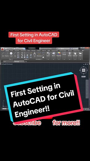 First Setting in AutoCAD for Civil Engineer #civilconcept ❤️