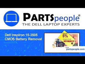 Dell Inspiron 15-3505 (P90F004) CMOS Battery How-To Video Tutorial