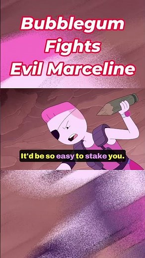 Bubblegum vs Evil Marceline ⚔️ | Fionna and Cake (Vampire World) #shorts #adventuretime