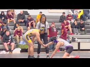 Touching moment during a high school wrestling match
