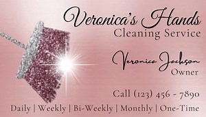 Cleaning Services Business Cards | Digital Download Only - Etsy