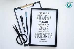 Handlettering Vorlagen als pdf - Jetzt das ultimative Übungsheft entdecken
